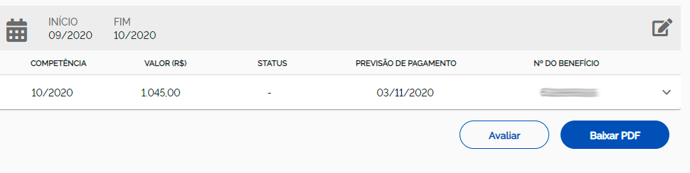 data pagamento auxílio-doença